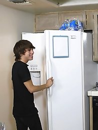 Two horny twinks spank an fuck on kitchen
