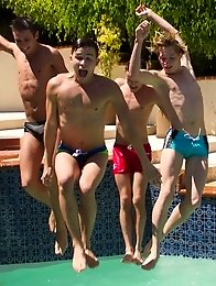 What better way to spend a hot summer afternoon then at a twink pool party. What better way to spend a hot summer afternoon then at a twink pool party.